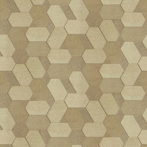 Plaza Light Brown Geometric Wallpaper by Advantage Designer