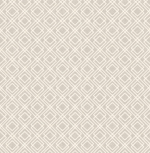 Puck Light Brown Geometric Wallpaper by Advantage Designer