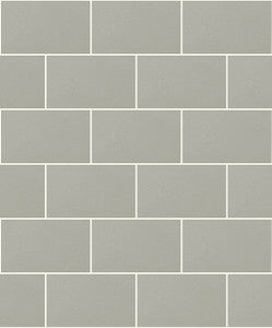 Angelo Grey Subway Tile Wallpaper by Advantage Designer