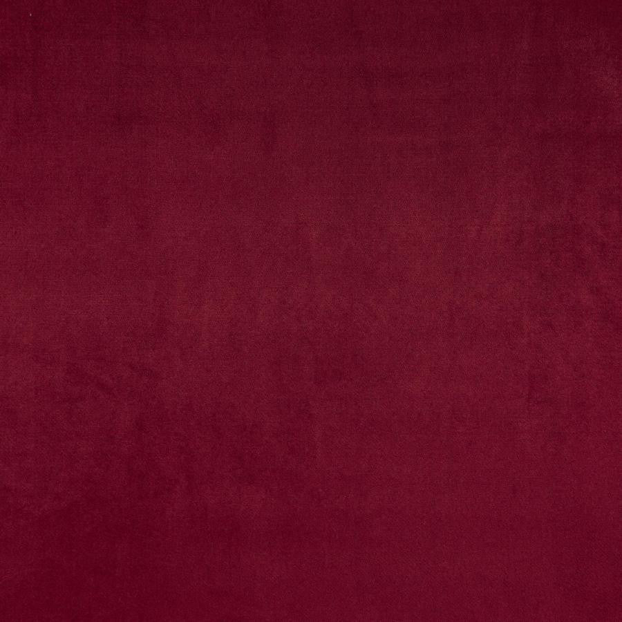 Zurich # 02 Cherry by Maxwell Designer Fabric Glam Velvet 100% POLYESTER INDIA 56.75" - Swanky Fabrics -