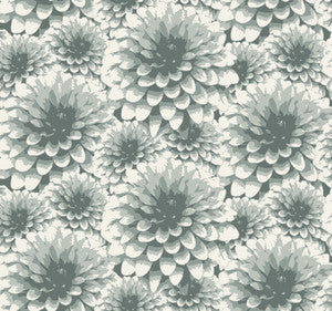 Umbra Teal Floral Wallpaper by A-Street Prints Designer