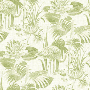 Frolic Green Lagoon Wallpaper by A-Street Prints Designer