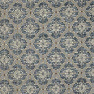Ornament Accent Cerulean by Kravet Couture Designer Fabric