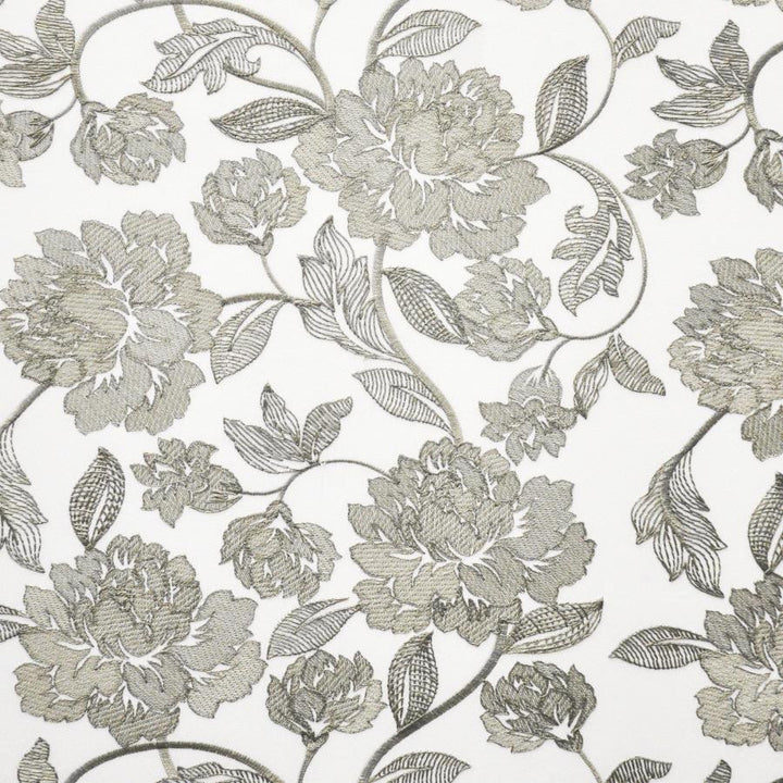 Zinnia # 514 Porcini by Maxwell Designer Fabric Color Theory-Vol.V Rocksalt 100% POLYESTER INDIA V-18.5"H-16.9" 54"EMB51.5 - Swanky Fabrics -