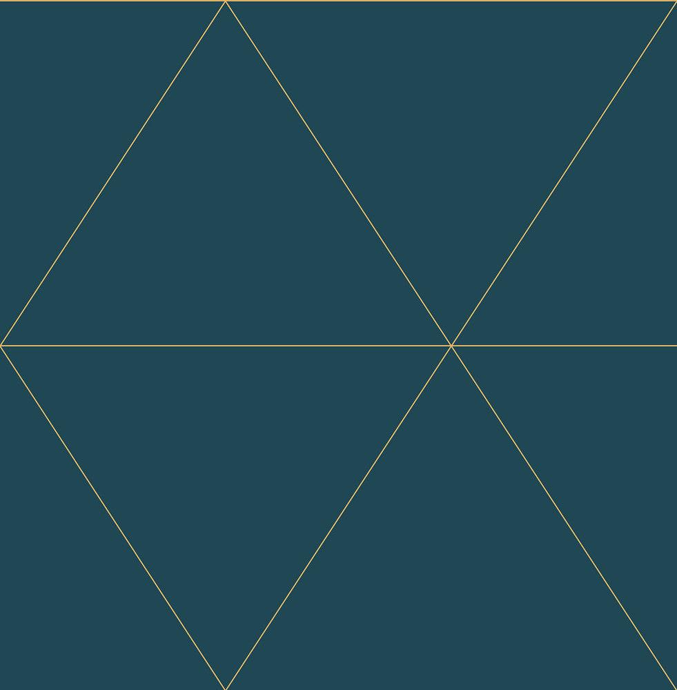 Twilight Teal Modern Geometric Wallpaper by Brewster Designer Fresh Start Kitchen & Bath Covers about 56.4 square feet 20.5-in by 33-ft long roll Unpasted 10.4 - Swanky Fabrics -