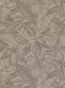 Simone Light Brown Tropical Wallpaper by Warner Designer