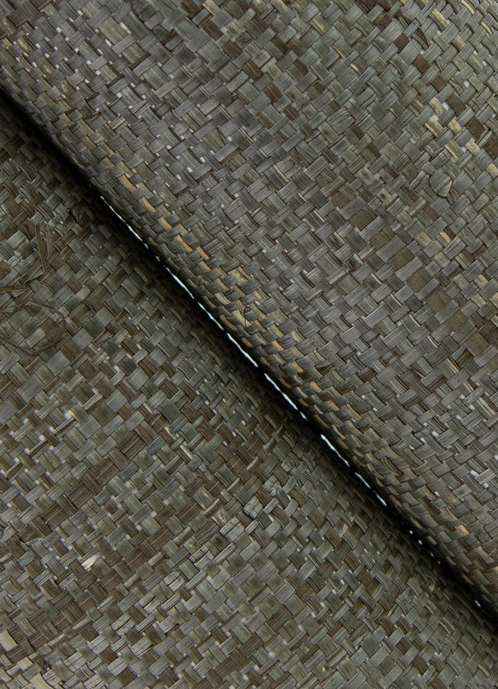 Cheng Grey Woven Grasscloth Wallpaper by A-Street Prints Designer