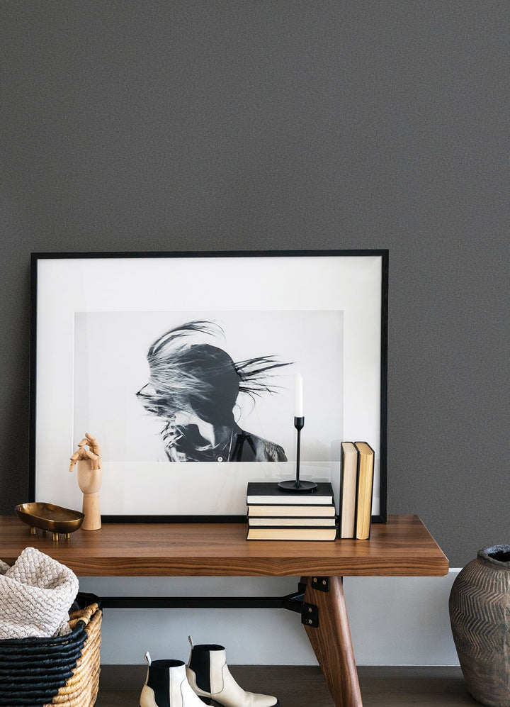 Jia Li Charcoal Wool Wallpaper by A-Street Prints Designer
