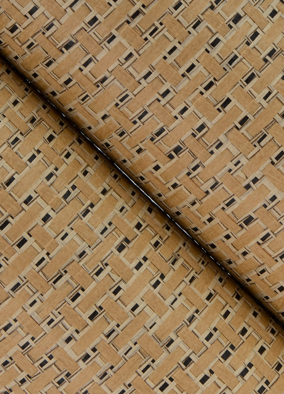 Ehuang Wheat Modern Basketweave Wallpaper by A-Street Prints Designer