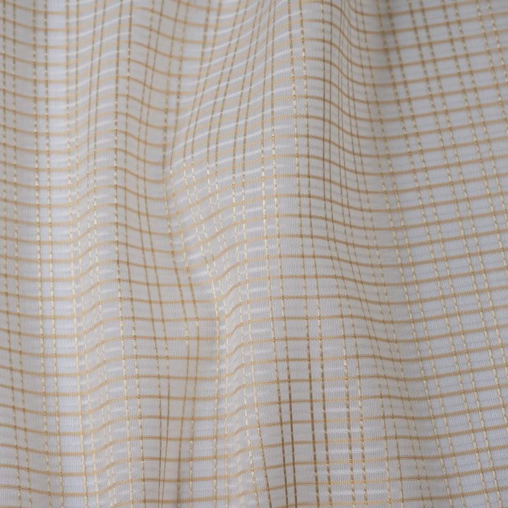 Zora # 210 Karat by Maxwell Designer Fabric Sheer Glam 100% POLYESTER TURKEY 118" - Swanky Fabrics -