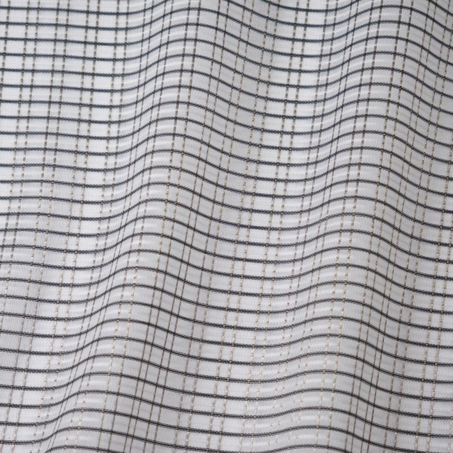 Zora # 232 Silverstone by Maxwell Designer Fabric Sheer Glam 100% POLYESTER TURKEY 118" - Swanky Fabrics -