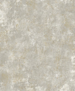 Axel Light Grey Patina Texture Wallpaper by Brewster Designer