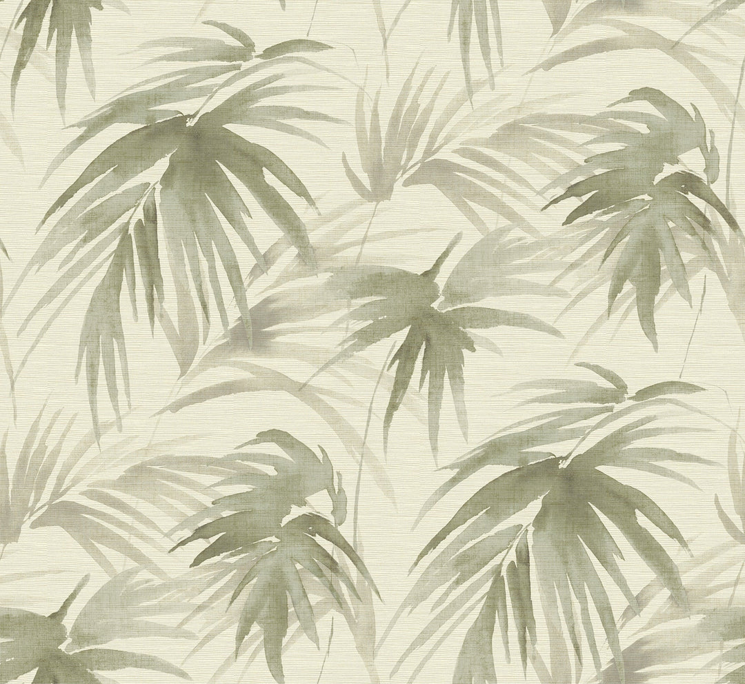 Darlana Sage Grasscloth Wallpaper by A-Street Prints Designer