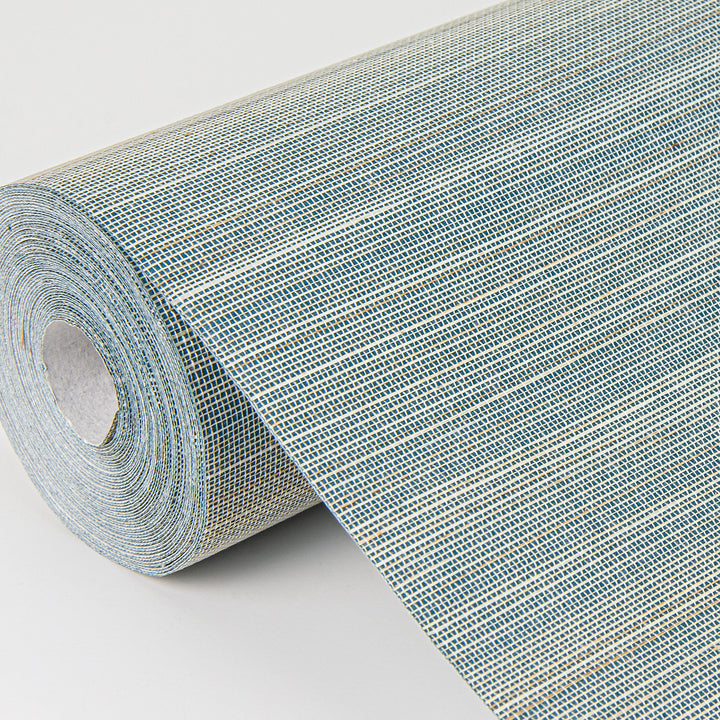 Mai Turquoise Abaca Grasscloth Wallpaper by A-Street Prints Designer