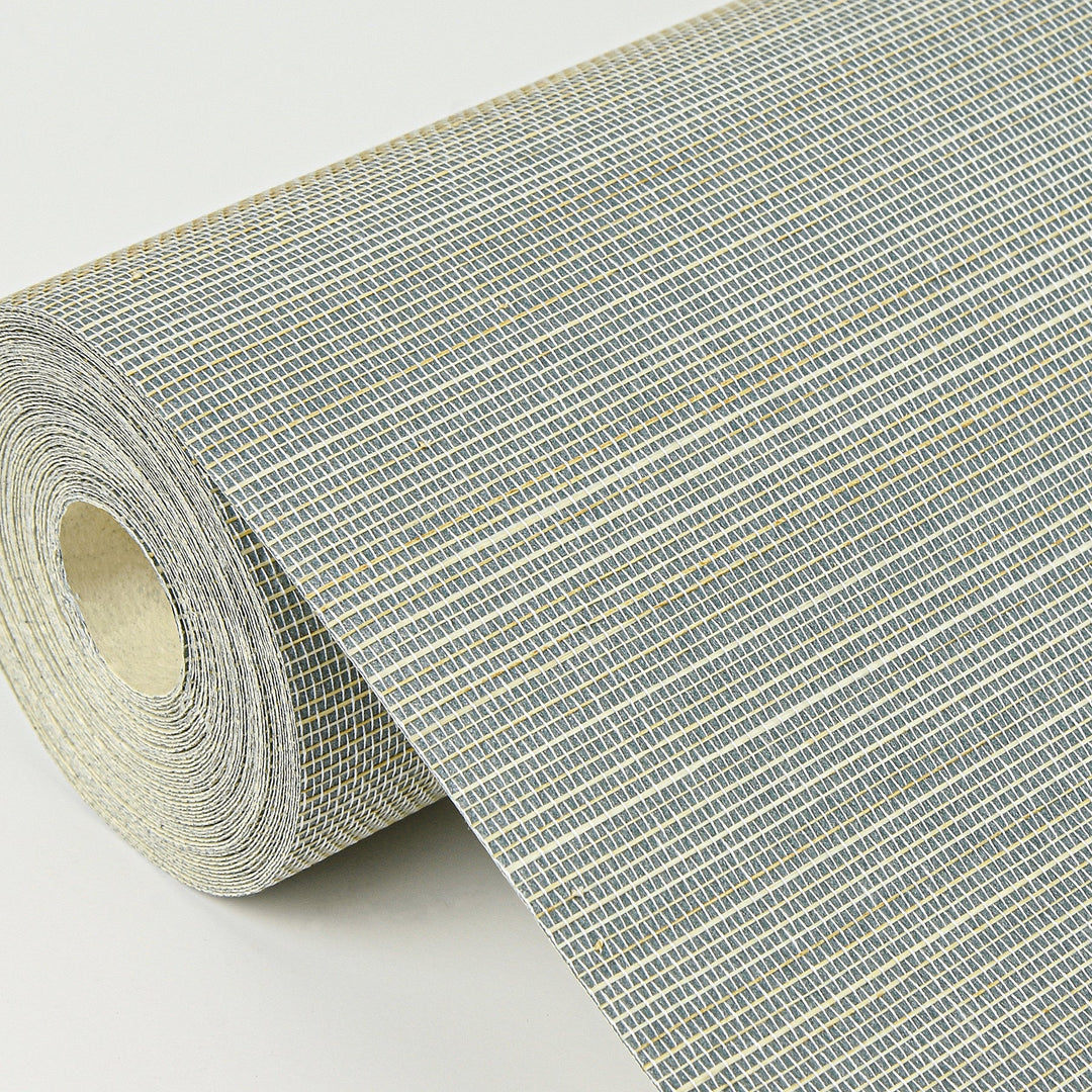 Mai Aqua Abaca Grasscloth Wallpaper by A-Street Prints Designer