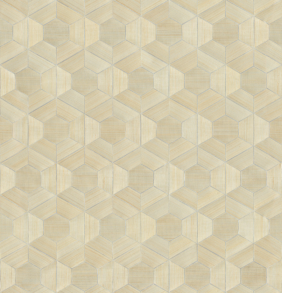 Linzhi Metallic Abaca Grasscloth Wallpaper by A-Street Prints Designer Loom Covers about 71.6 square feet 35.8-in by 24-ft long roll Unpasted 12.5 - Swanky Fabrics -