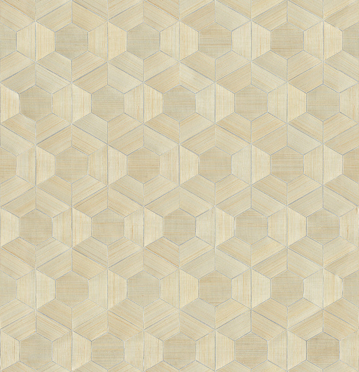 Linzhi Metallic Abaca Grasscloth Wallpaper by A-Street Prints Designer Loom Covers about 71.6 square feet 35.8-in by 24-ft long roll Unpasted 12.5 - Swanky Fabrics -