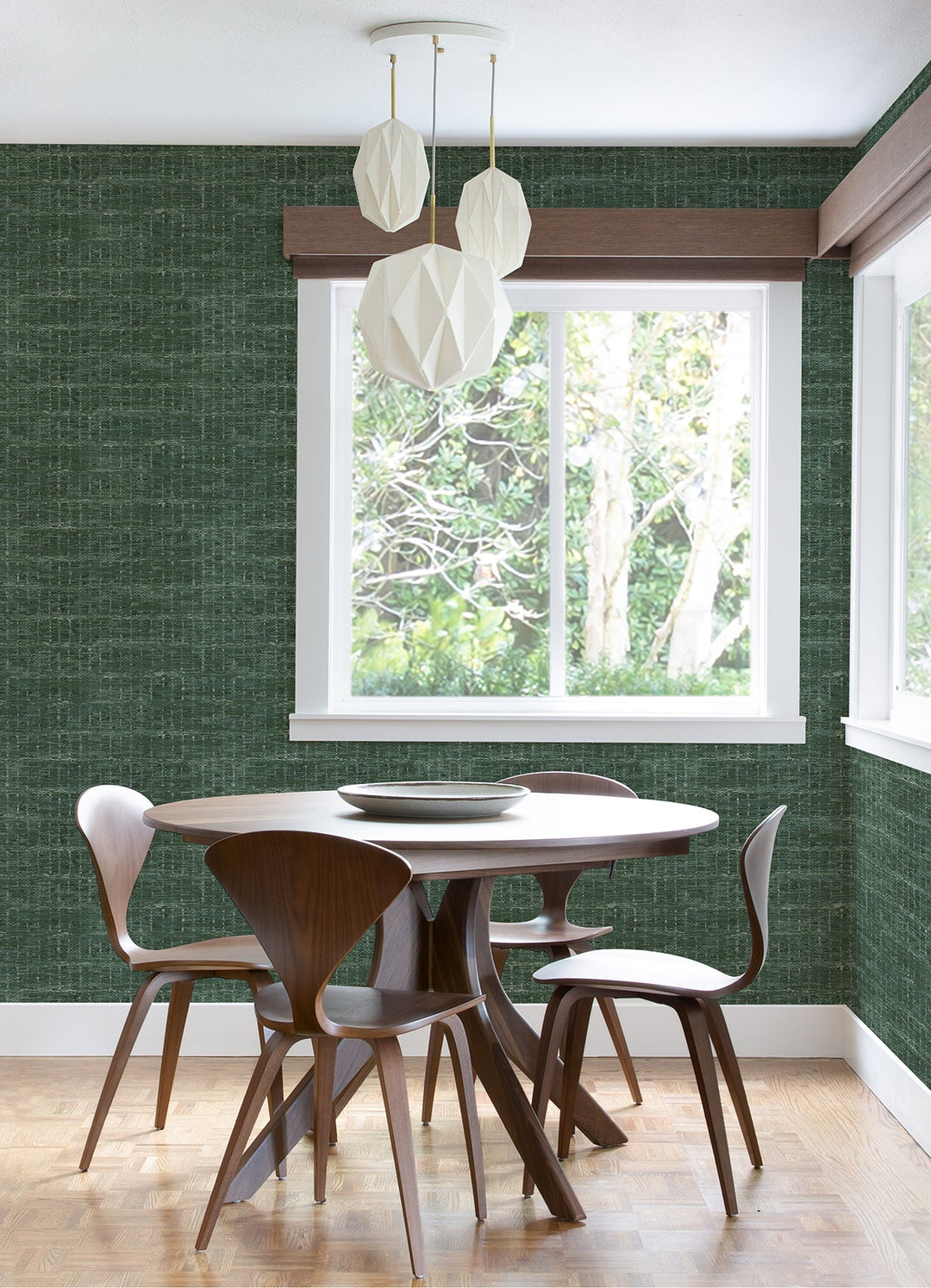 Samos Green Green Texture Wallpaper by A-Street Prints Designer