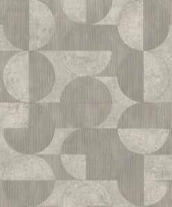 Barcelo Grey Circles Wallpaper by Advantage Designer