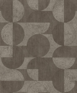 Barcelo Brown Circles Wallpaper by Advantage Designer