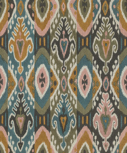 Villon Mustard Ikat Wallpaper by Advantage Designer