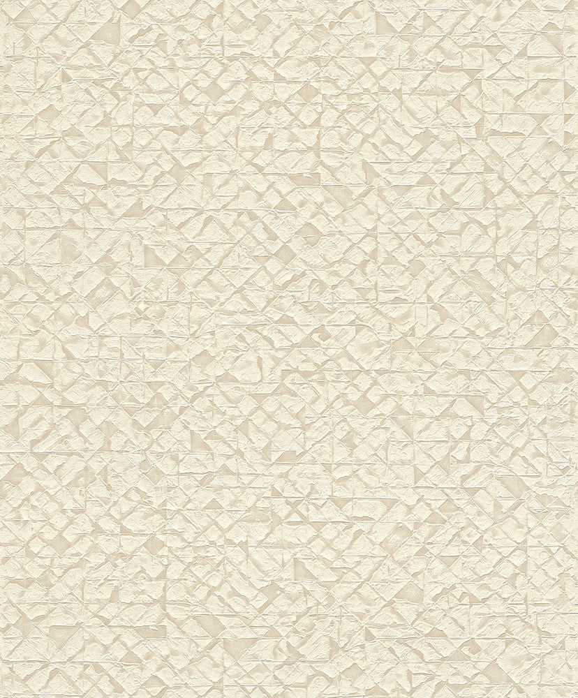 Arbus Cream Geo Wallpaper by Advantage Designer Splash Covers about 57.5 square feet 20.9-in by 33-ft long roll Unpasted 0 - Swanky Fabrics -