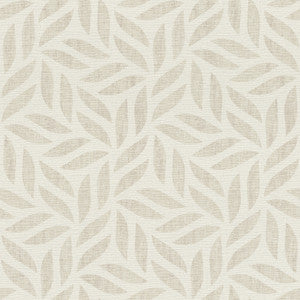 Sagano Taupe Leaf Wallpaper by Advantage Designer