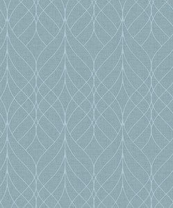 Hartley Blue Geo Wallpaper by Advantage Designer