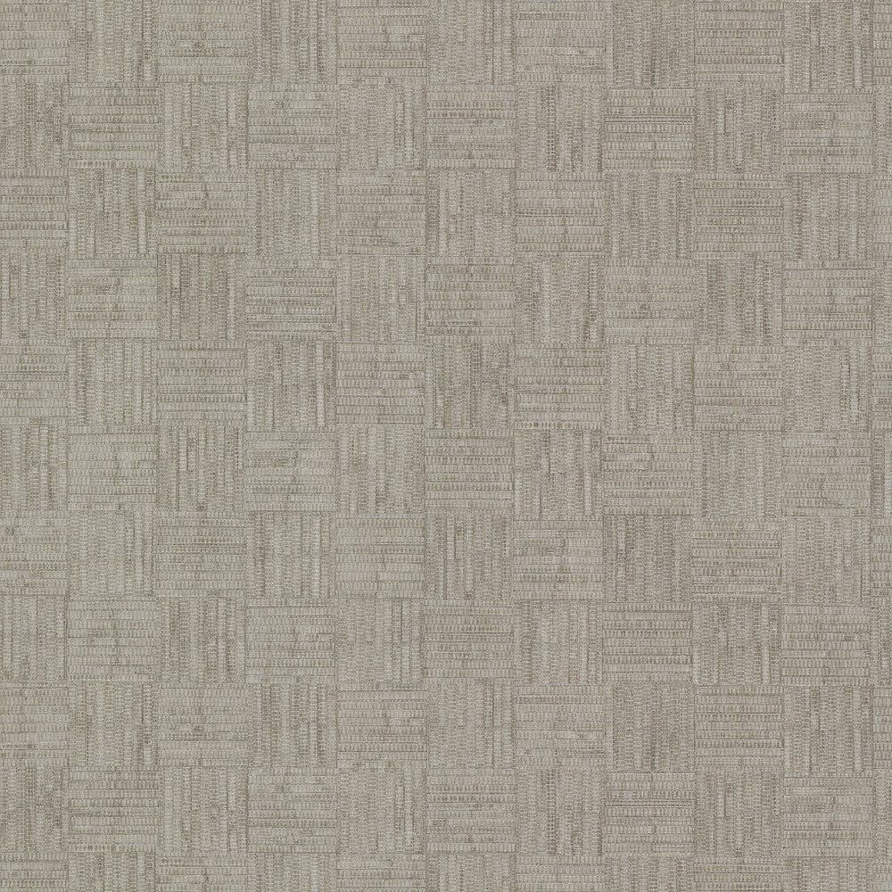 Thea Grey Geometric Wallpaper by Warner Designer Warner XI Naturals & Grasscloths Covers about 60.8 square feet 27-in by 27-ft long roll Unpasted 0 - Swanky Fabrics -