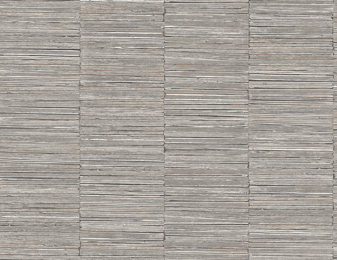 Jenga Charcoal Striped Column Wallpaper by A-Street Prints Designer