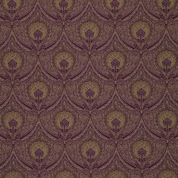 Edwardian Paisley Claret 3042048 by Schumacher Designer Fabric CHROMA See Sample UNITED STATES OF AMERICA HEAVY DUTY </p><p>Repeat: Horizontal: 6 3/4" (17CM) and Vertical: 8 1/4" (21CM) 54" WIDE (137CM) - Swanky Fabrics -