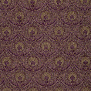 Edwardian Paisley Claret 3042048 by Schumacher Designer Fabric