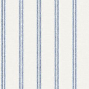 Johnny Navy Stripes Wallpaper by Chesapeake Designer