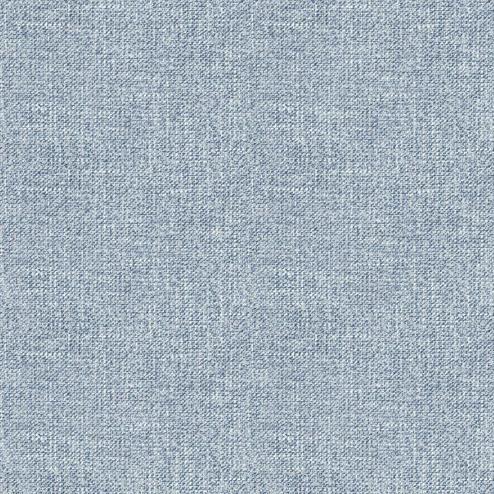 Waylon Denim Faux Fabric Wallpaper by Chesapeake Designer Kindred Covers about 56.4 square feet 20.5-in by 33-ft long roll Prepasted 18 - Swanky Fabrics -