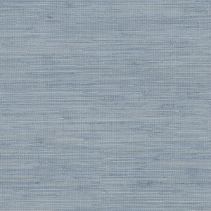 Waverly Blue Faux Grasscloth Wallpaper by Chesapeake Designer