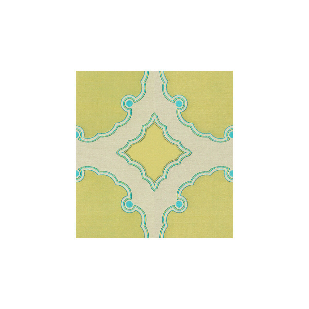 Interpretation Citron Teal by Kravet Couture Designer Fabric SILK - 100% India LIGHT Horizontal: 13 and Vertical: 14 54 - Swanky Fabrics -