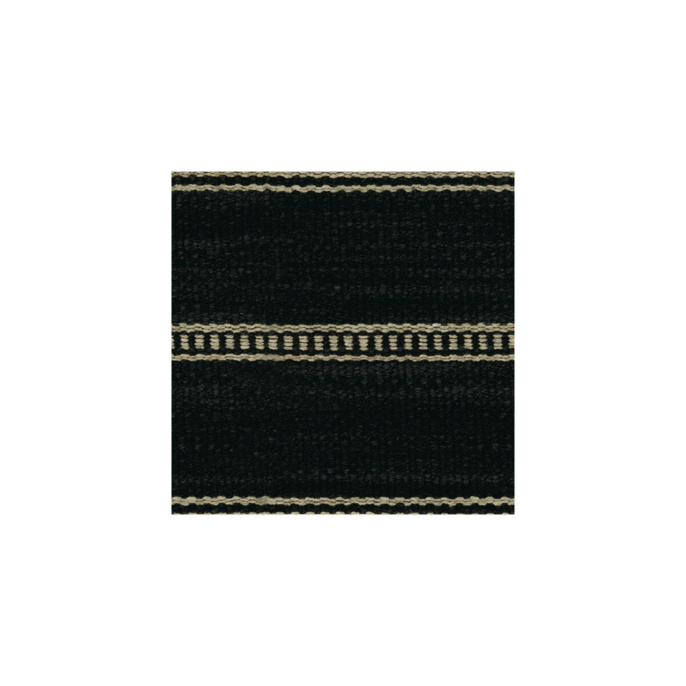 Saddle Stripe Onyx by Kravet Couture Designer Fabric NOMAD CHIC COTTON - 30%;POLYACRYLIC - 26%;WOOL - 26%;POLYESTER - 11%;LINEN - 7% Belgium HEAVY Horizontal: 0 and Vertical: 6 53 - Swanky Fabrics -