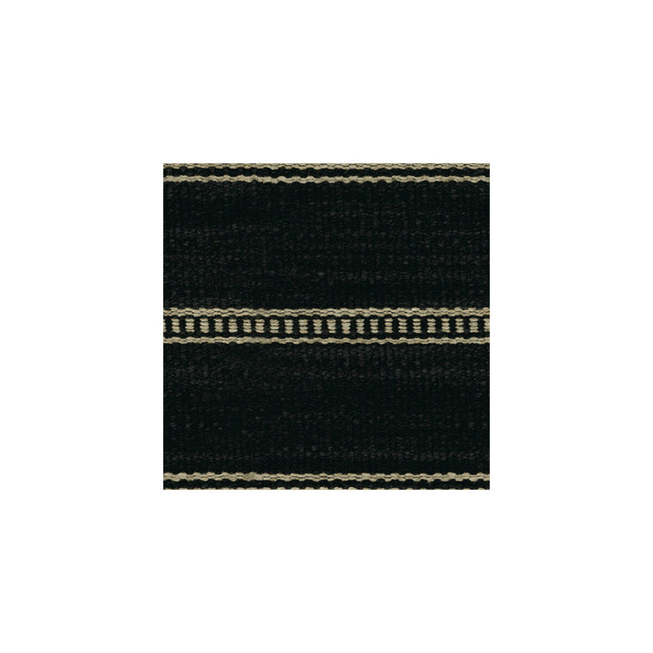 Saddle Stripe Onyx by Kravet Couture Designer Fabric NOMAD CHIC COTTON - 30%;POLYACRYLIC - 26%;WOOL - 26%;POLYESTER - 11%;LINEN - 7% Belgium HEAVY Horizontal: 0 and Vertical: 6 53 - Swanky Fabrics -