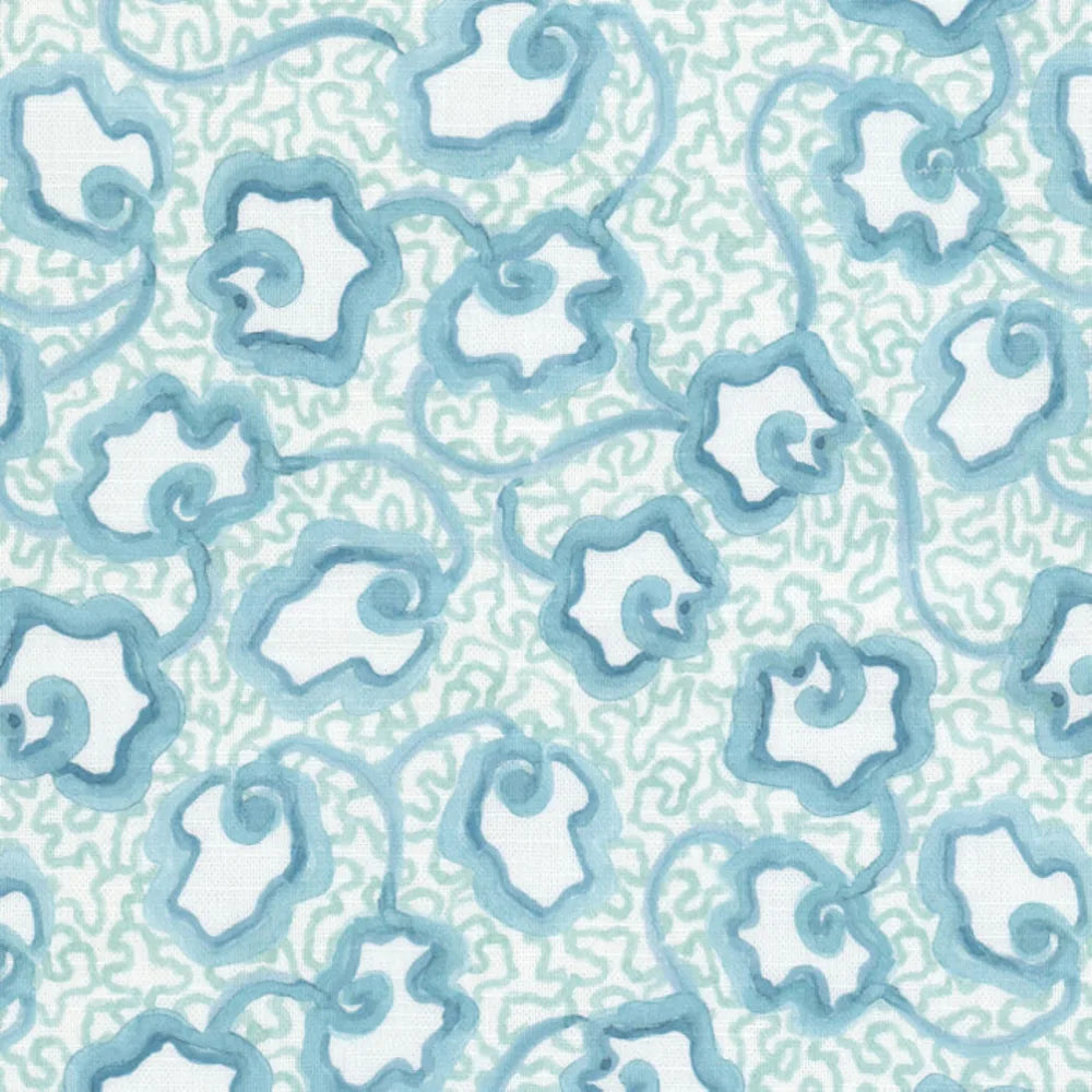 7903 Waterlily 2 Seaglass by Aoc Designer Fabric 7903 Waterlily 2 Seaglass by Aoc Fabric THE ART OF COLOR SANCTUARY 97%COT 3%LIN Pakistan CATB 117-2013 WYZENBEEK 20 000 DOUBLE RUB WEAR TEST (HEAVY DUTY) Horizontal: 9 and Vertical: 10.75 58 in - Fabric Carolina -