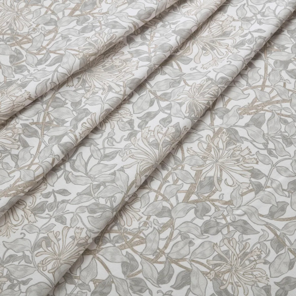 7926 Honeysuckle 2 Aluminum by Wmah Designer Fabric 7926 Honeysuckle 2 Aluminum by Wmah Fabric WILLIAM MORRIS AT HOME DOVECOTE VOL 2 100%COT Spain WYZENBEEK 35 000 DOUBLE RUB WEAR TEST (HEAVY DUTY) Horizontal: 17.75 and Vertical: 17.75 54 in - Fabric Carolina -