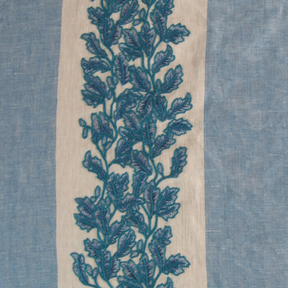 Edera 2 Lake by Aoc Designer Fabric Edera 2 Lake by Aoc Fabric THE ART OF COLOR SANCTUARY 100%LIN %BEMB India Horizontal: 13 and Vertical: 15 52 in - Fabric Carolina -