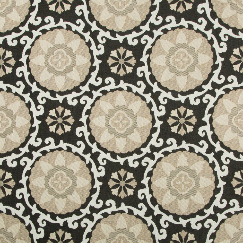 Exotic Suzani Coal by Kravet Design Fabric Kravet Design Fabric Exotic Suzani CoalFabric OCEANIA INDOOR OUTDOOR SOLUTION DYED ACRYLIC - 100% United States </p><p>Repeat: H: 15, V: 14 54 - Fabric Carolina -