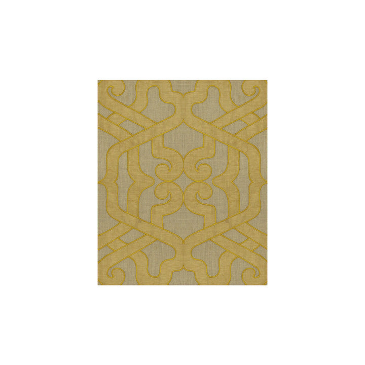 Modern Elegance Saffron by Kravet Couture Designer Fabric MODERN COLORS II LINEN - 80%;VISCOSE - 15%;SILK - 5% India Horizontal: 13 and Vertical: 15.5 51 - Swanky Fabrics -