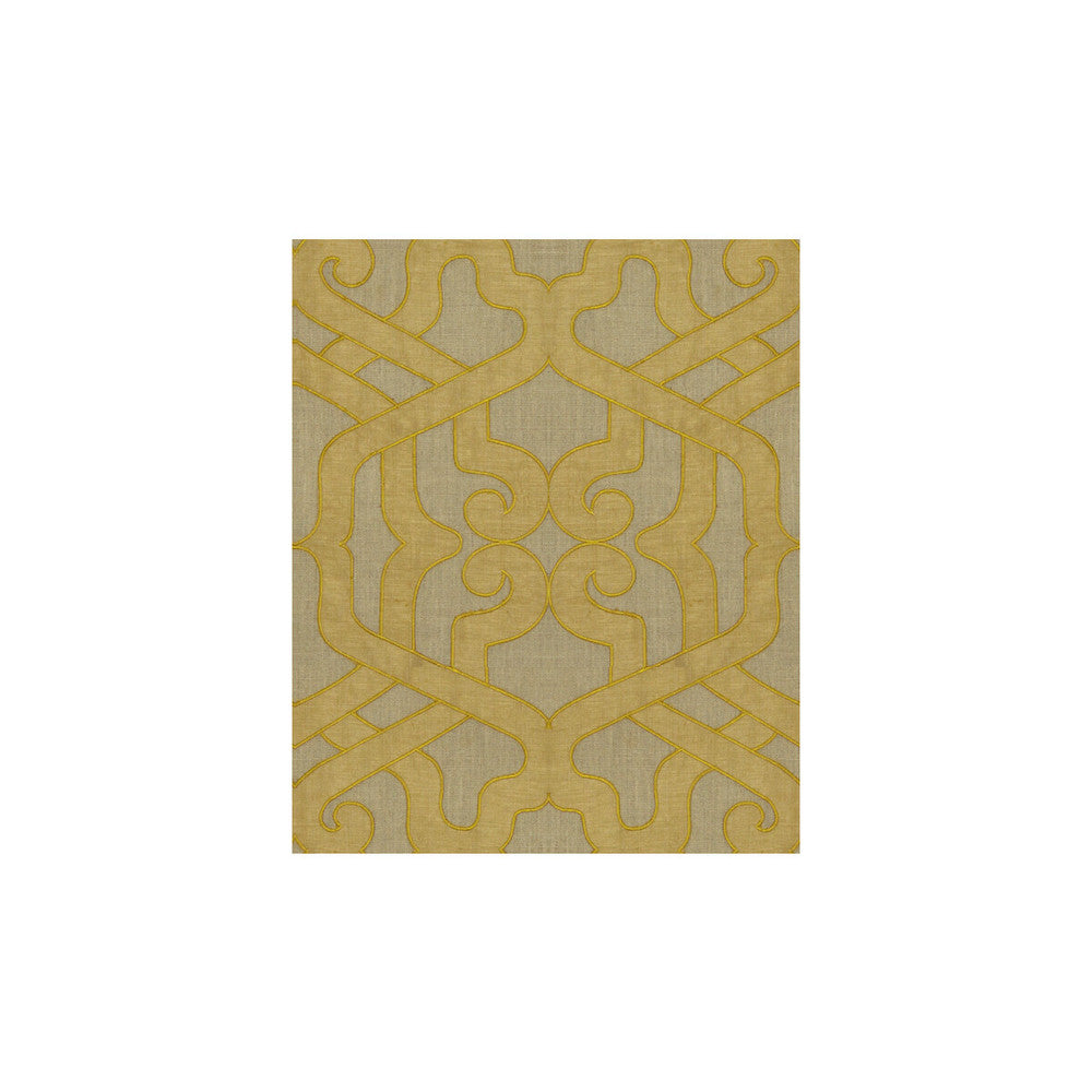 Modern Elegance Saffron by Kravet Couture Designer Fabric MODERN COLORS II LINEN - 80%;VISCOSE - 15%;SILK - 5% India - Horizontal: 13 and Vertical: 15.5 51 - Swanky Fabrics -