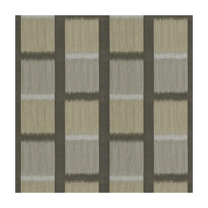 Graphic Ikat Charcoal by Kravet Couture Designer Fabric