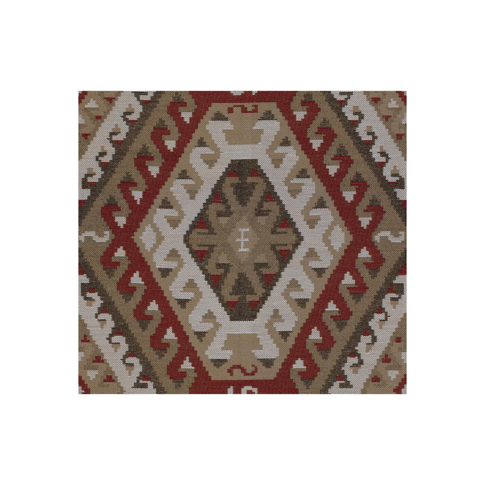 Rustic Kilim Sundried Red by Kravet Couture Designer Fabric NOMAD CHIC ACRYLIC - 59%;LINEN - 26%;COTTON - 15% Turkey MEDIUM Horizontal: 26.5 and Vertical: 26 54 - Swanky Fabrics -