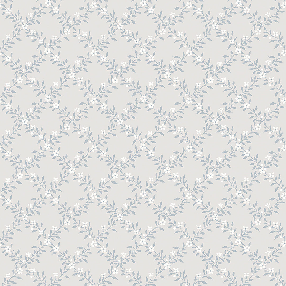 Sommarslöja Blue 3269 by Schumacher Designer Wallcovering