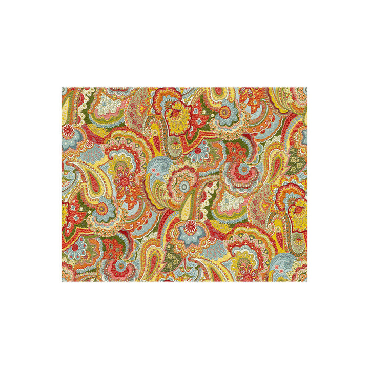 Paisley Crush Primary by Kravet Couture Designer Fabric MODERN COLORS III VISCOSE - 79%;POLYESTER - 21% Turkey - Horizontal: 25 and Vertical: 18 54 - Swanky Fabrics -