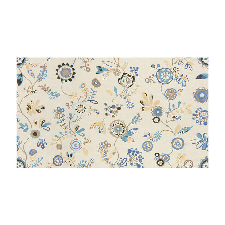Fun In The Sun Blue Sky by Kravet Couture Designer Fabric MODERN COLORS III VISCOSE - 100% India Horizontal: 53.5 and Vertical: 29.5 53.5 - Swanky Fabrics -