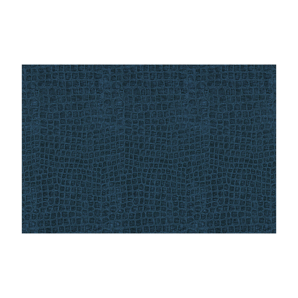 Finnian Sapphire by Kravet Contract Designer Fabric - POLYESTER - 100% China HEAVY Horizontal: 6.75 and Vertical: 13.75 54 - Swanky Fabrics -